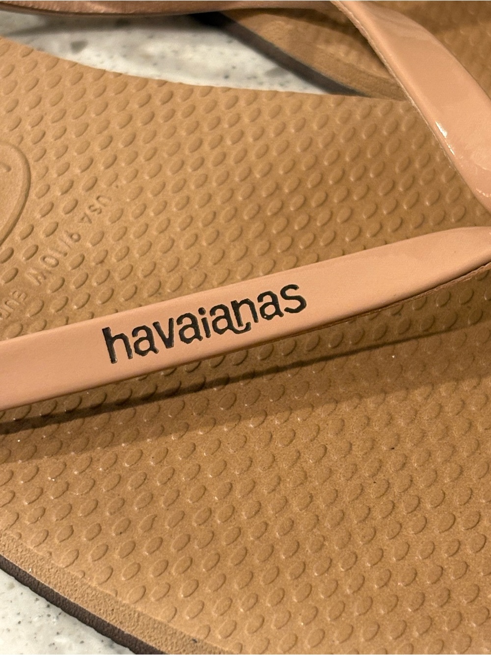 Havaianas Women's Flip Flops in Tan - Picture 3 of 8